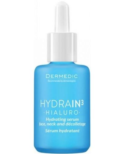 Dermedic Hydrain3 Hialuro Set - Ser, Ochi si Crema de zi, SPF15, 30 + 15 + 2.5 ml - 3