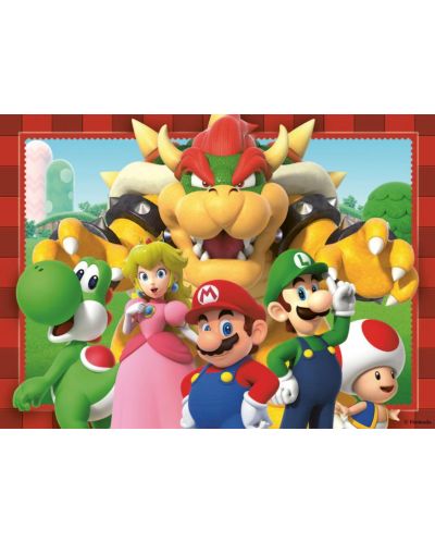 Puzzle pentru copii  Ravensburger din  4 x 100 piese - Super Mario - 2