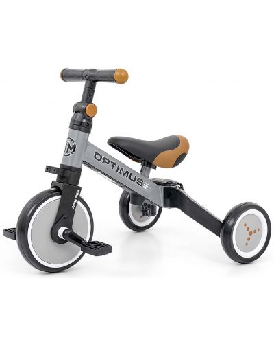 Bicicleta pentru copii Milly Mally - Optimus, 3 in 1, Gri - 1