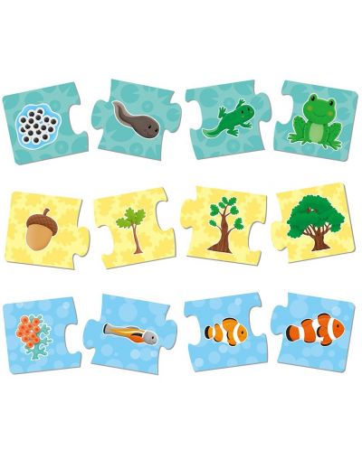 Puzzle pentru copii Galt - Evolutia organismelor vii, 6x4 piese - 3