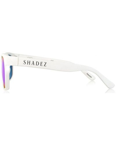 Ochelari de soare pentru copii Shadez - De la 3 la 8 ani, albi cu lentime mov - 3