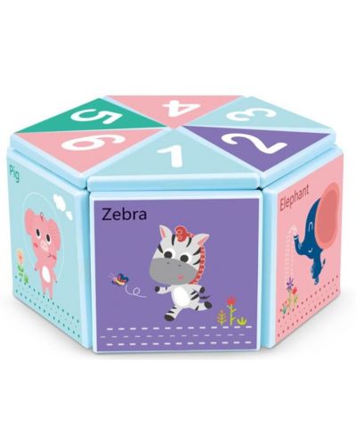 Puzzle magnetic pentru copii Raya Toys - 16 elemente - 1