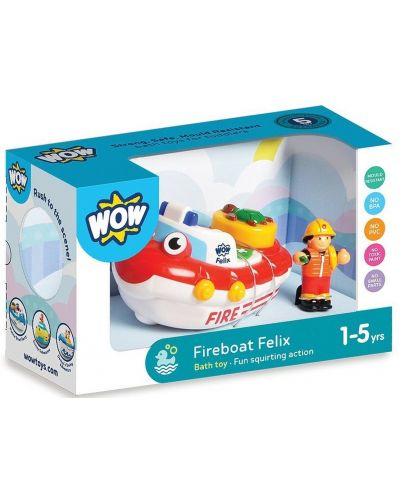 Jucarie pentru copii WOW Toys - Barca de pompieri - 2