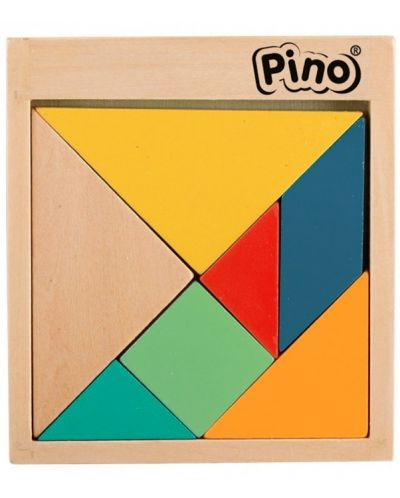 Joc pentru copii Pino - Tangram, culori pastelate - 1