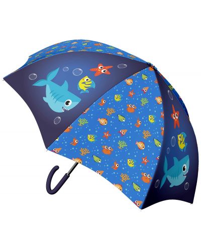 Umbrelă pentru copii S. Cool - Shark, automată, 48.5 cm - 1