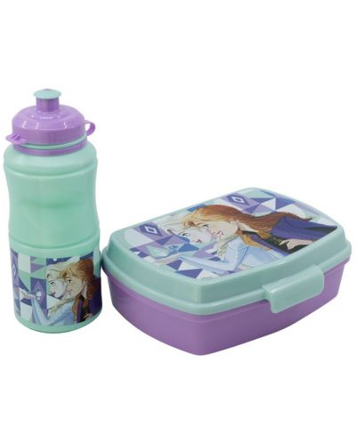 Set pentru copii Stor - Frozen, sticlă și cutie pentru mâncare - 1