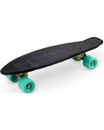 Skateboard pentru copii Qkids - Galaxy, grafit gri - 1