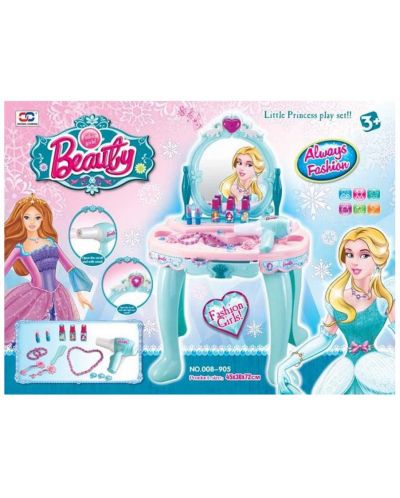 Toaletă pentru copii cu accesorii Raya Toys - Prințesa înghețată - 1