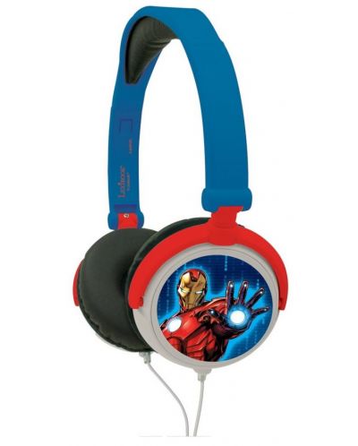 Căști pentru copii Lexibook - Avengers HP010AV, albastru /roșu - 1