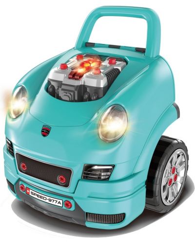 Automobil interactiv pentru copii Buba - Motor Sport, Albastru - 1