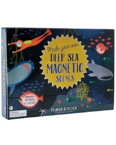 Scene magnetice pentru copii Floss and Rock - Lumea subacvatica - 1