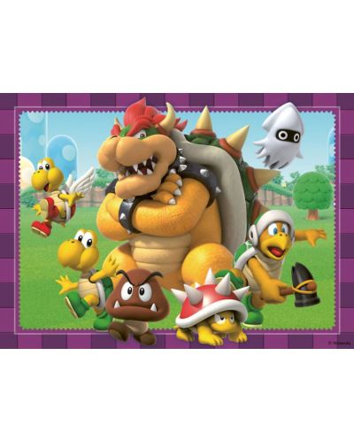 Puzzle pentru copii  Ravensburger din  4 x 100 piese - Super Mario - 5