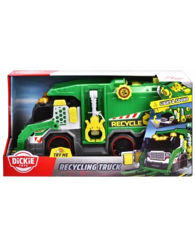 Dickie Toys - Camion de reciclare cu sunete și lumini - 1
