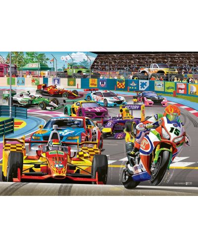 Puzzle pentru copii Ravensburger  din 60 piese - Race Track Raliu - 2