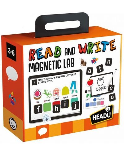 Joc pentru copii Headu - Cititi si scrieti, Laborator magnetic (engleza) - 1