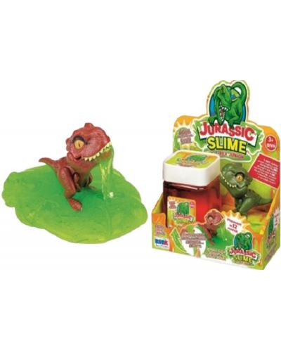 Figurina Rs Toys Jurassic Planet Adventures - Dinozaur luminos T-Rex, cu slime - 1