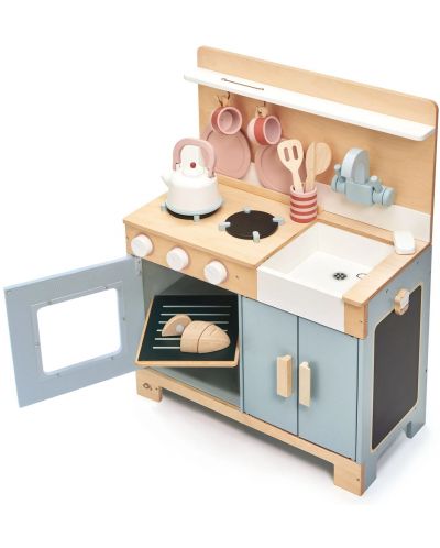 Tender Leaf Toys - Bucătărie din lemn Mini Chef cu accesorii - 2