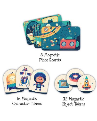 Joc pentru copii Svoora - Carte magnetică de povești, Până la stele și dincolo - 6