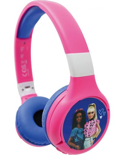 Căști pentru copii Lexibook - Barbie HPBT010BB, wireless, albastru  - 3