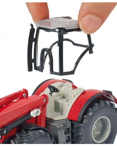 Toy Siku - Tractor Massey Ferguson cu încărcător frontal, 1:50 - 4
