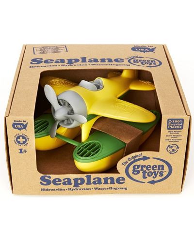 Jucarie pentru copii Green Toys - Avion marin, galben - 3