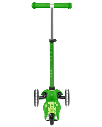 Scooter pentru copii Micro - Mini Deluxe LED, Green - 4