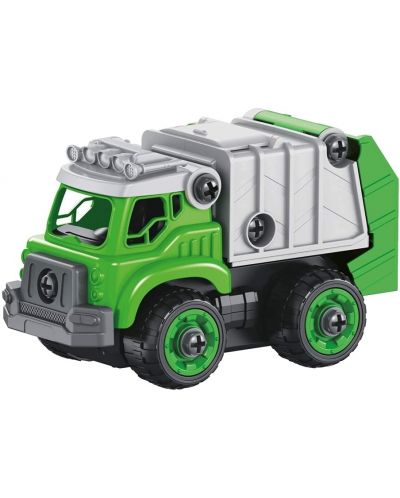 Jucarie pentru copii Buki - Camion de gunoi cu telecomanda si surubelnita - 1