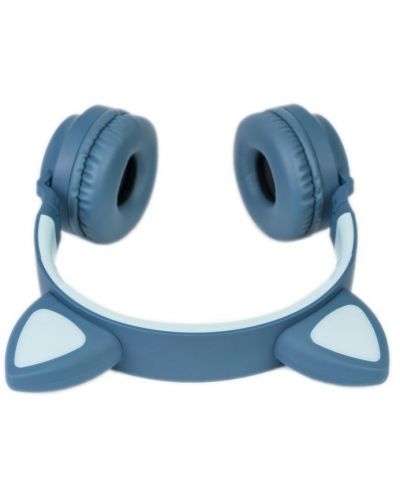 Casti pentru copii PowerLocus - Buddy Ears, wireless, albastre - 3