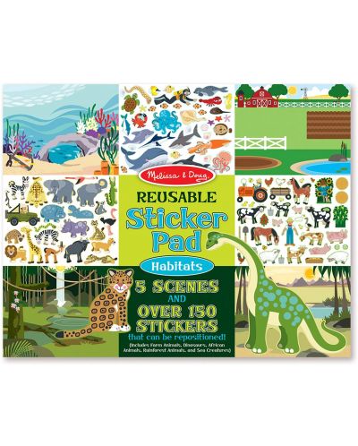 Stickere pentru copii Melissa & Doug - Habitate pentru animale - 1