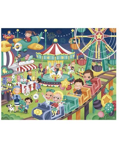 Puzzle pentru copii Eurekakids - Parcul de distractii, 100 piese - 2