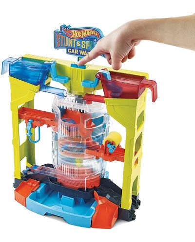 Jucarie pentru copii Mattel Hot Wheels Colour Shifters - Spalatorie auto  - 3