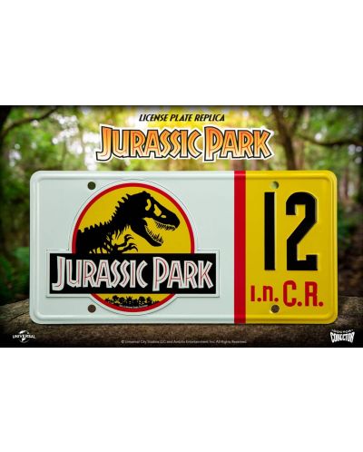 Decorațiuni de perete Doctor Collector Filme: Jurassic Park - Plăcuță de înmatriculare - 2