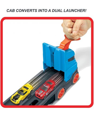 Jucarie pentru copii Mattel Hot Wheels - Autotransportator cu 3 masinute - 6