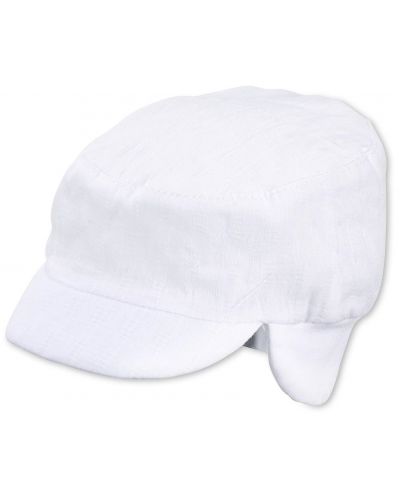 Pălărie de vară pentru copii cu protecție UV 50+ Sterntaler - 49 cm, 12-18 luni, albă - 1