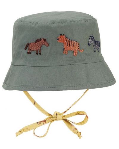 Pălărie de vară pentru copii cu protecție UV 50+ Sterntaler - Cu două fețe, 47 cm, 9-12 luni - 1