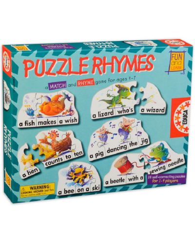 Joc de cuvinte Educa - Puzzle Rhymes - 1