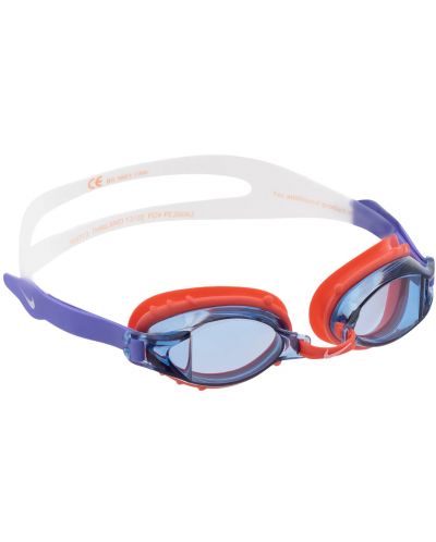 Ochelari de înot pentru copii Nike - Chrome, alb/roșu - 1