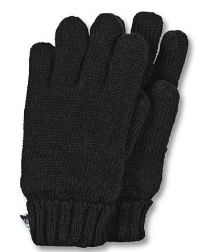 Mănuși tricotate pentru copii Sterntaler - 9-10 ani, negre - 1
