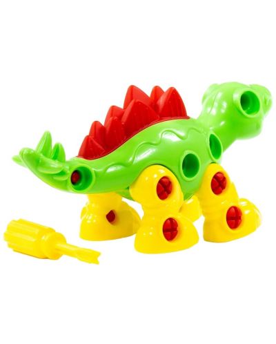 Constructor pentru copii Polesie Toys - Dinozaur Stegosaurus - 3