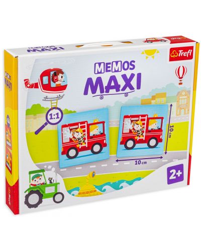 Joc de memorie pentru copii Memos Maxi - Vehicule - 1
