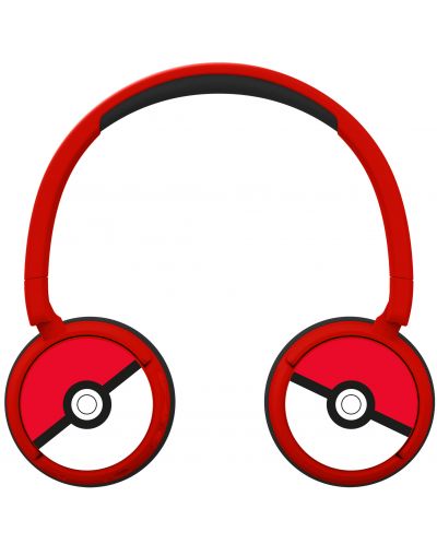 Căști pentru copii OTL Technologies - Pokemon Pokeball, roşie - 2