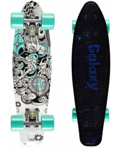 Skateboard pentru copii Qkids - Galaxy, grafit gri - 2
