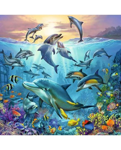 Puzzle pentru copii  Ravensburger 3 x 49 piese - Viața în ocean - 4