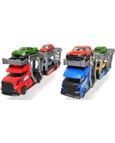 Jucarie pentru copii Dickie Toys - Transportor auto, cu 3 masinute - 4