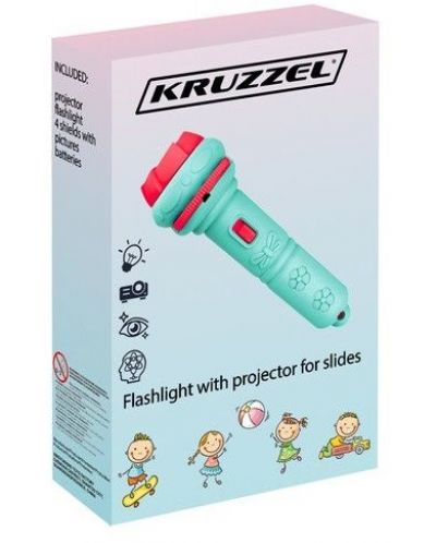 Jucarie pentru copii Kruzzel - Lanterna cu proiector  - 3