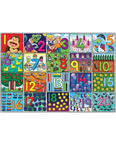 Puzzle pentru copii Orchard Toys - Cifre mari, 20 piese - 2
