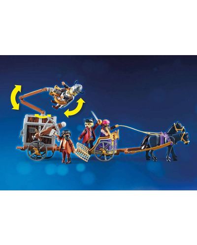 Constructor pentru copii Playmobil - Charlie cu vagon pentru prizonieri - 5