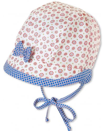 Pălărie de vară pentru copii cu protecție UV 50+ Sterntaler - Cu panglică, 35 cm, 1-2 luni - 1