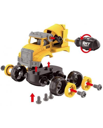 Mașină de construcții pentru copii Raya Toys - Camion de beton - 2