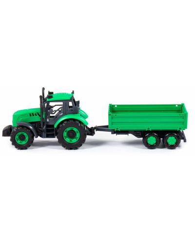 Jucărie Polesie Progress - Tractor de inerție cu remorcă - 3